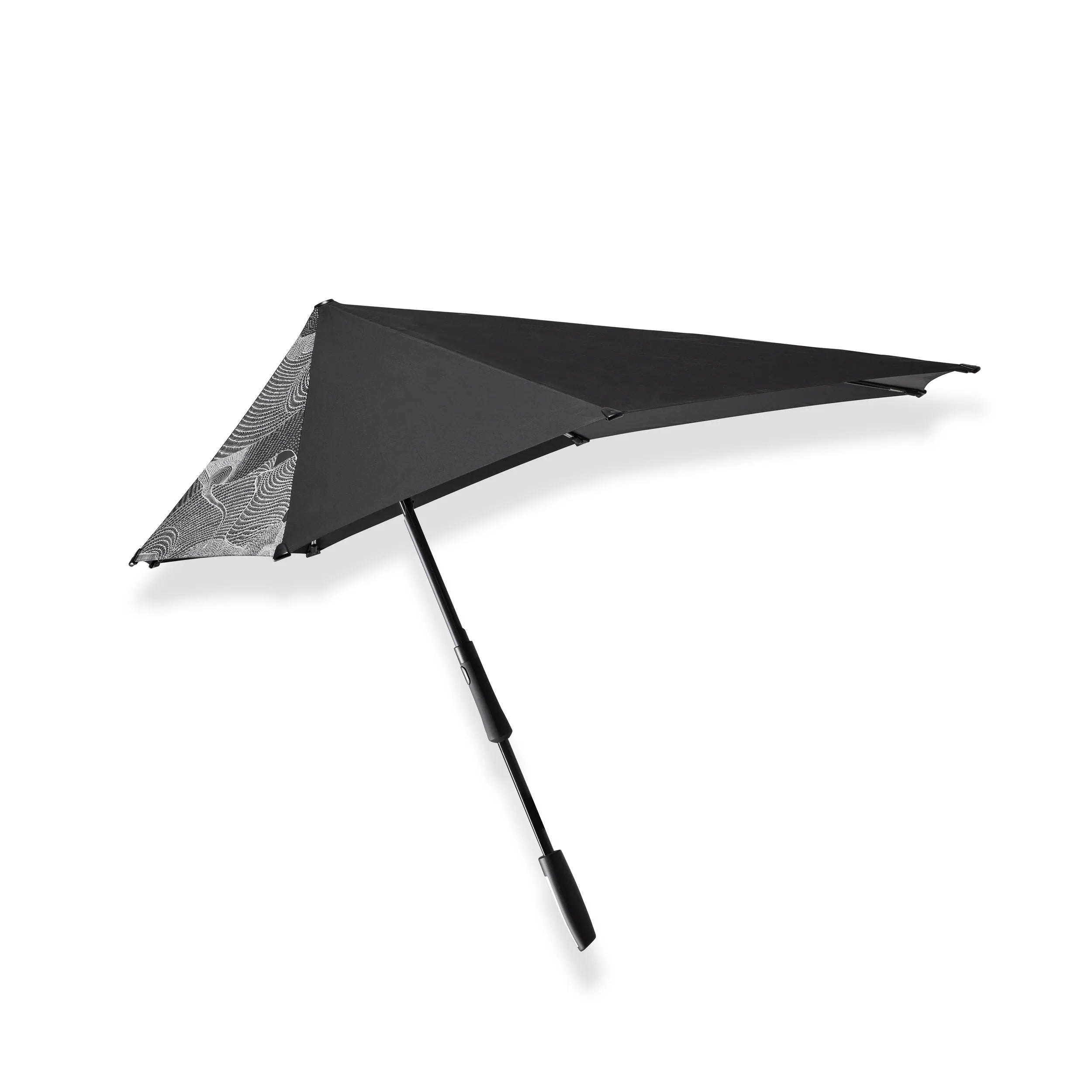 Senz Large Stick Storm Umbrella, Guz Black