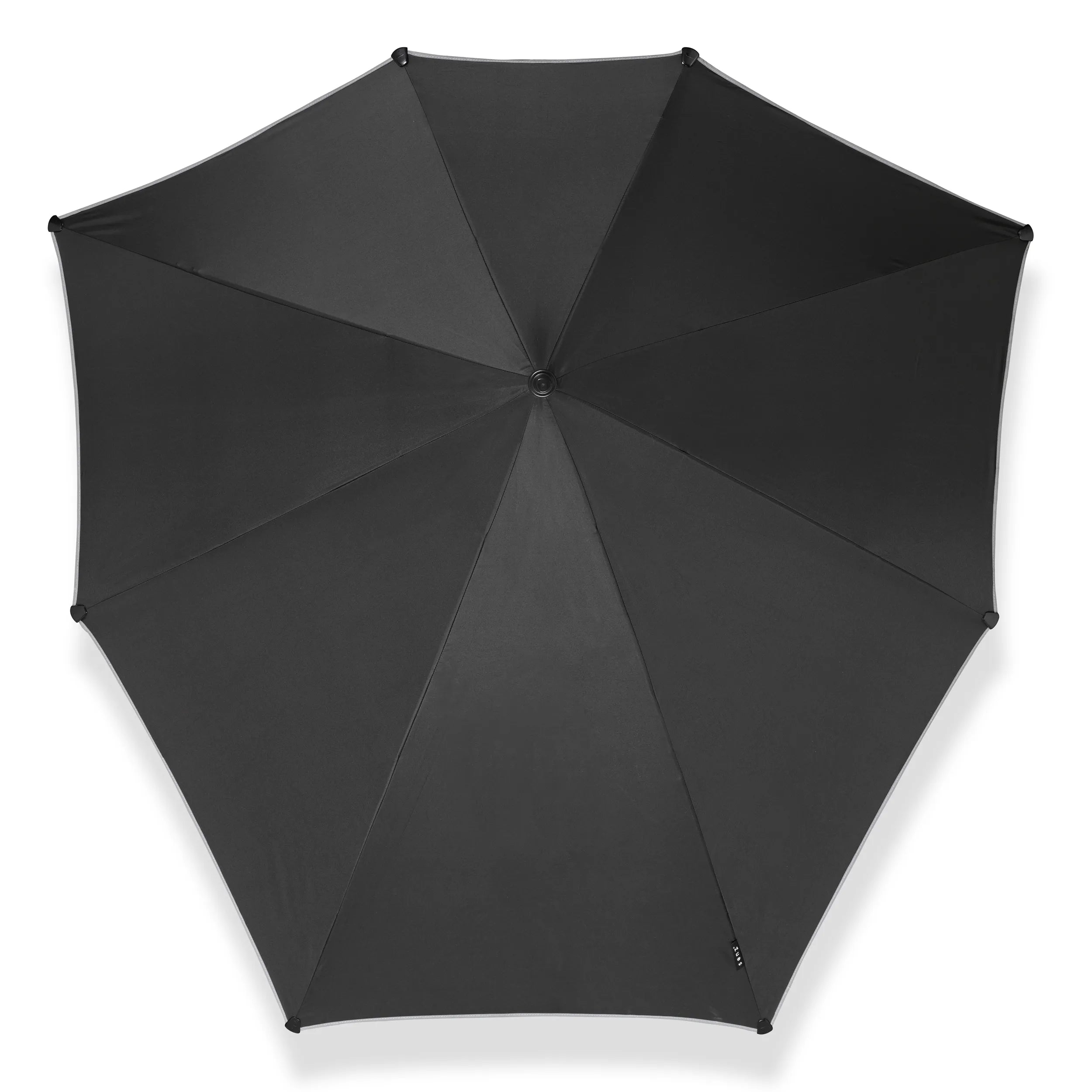 Senz XXL Stick Storm Umbrella, Black Reflective