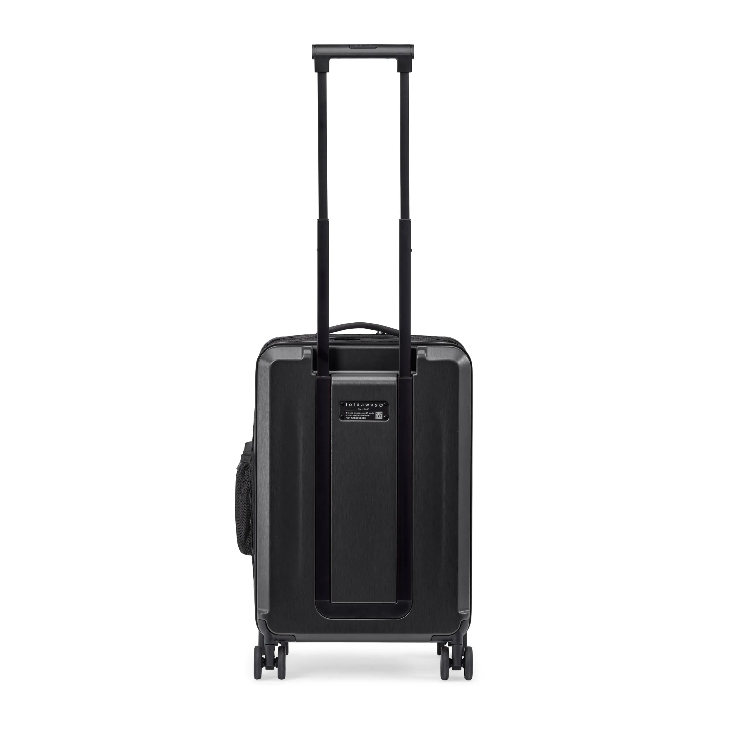 Senz Foldaway Carry On Trolley, Pure Black