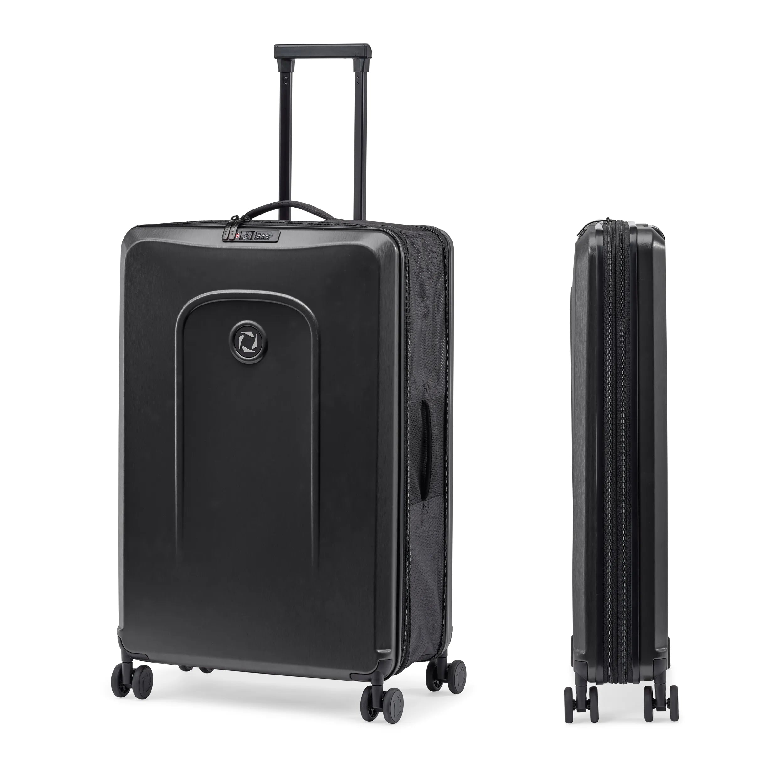 Senz Foldaway Large Check-In Trolley, Pure Black