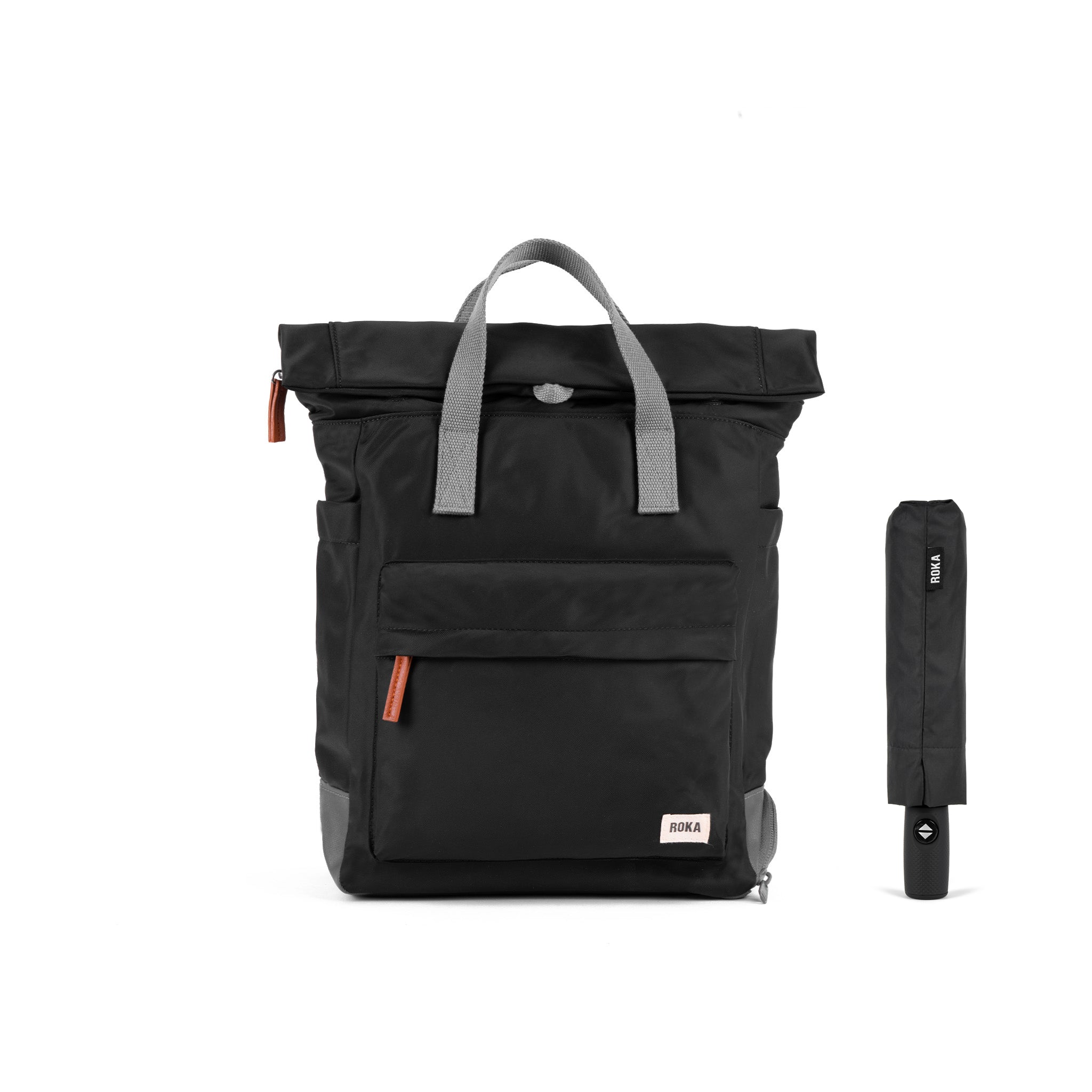 ROKA London Bayswater Ryggsäck och Waterloo Paraply, Black