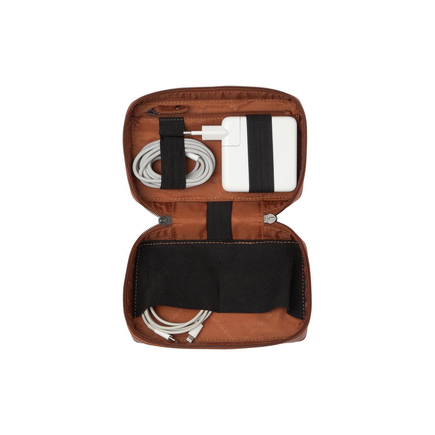 The Chesterfield Brand Ardan Tech Kit Organizer, Cognac