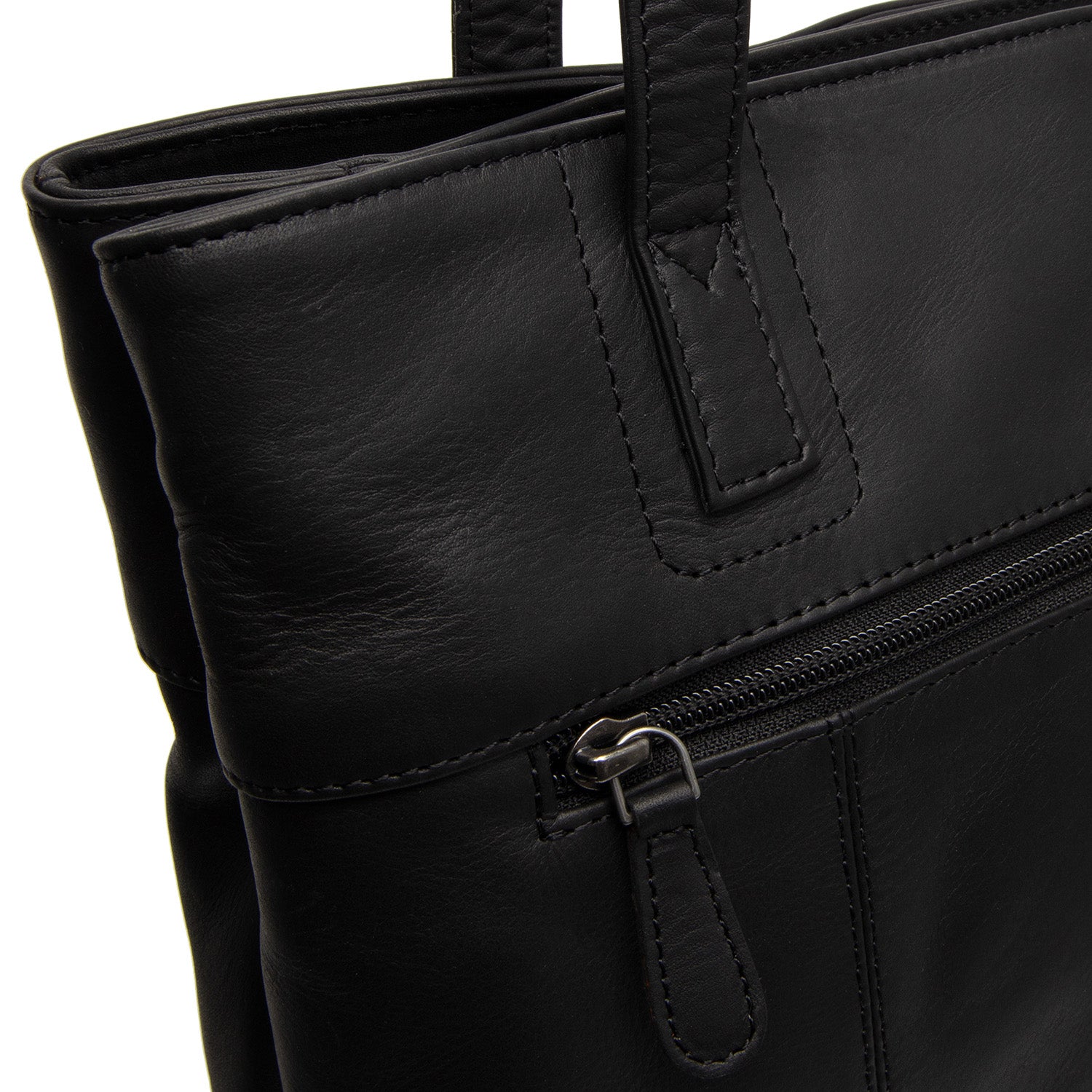 The Chesterfield Brand Solvia Leather Shopper, Black