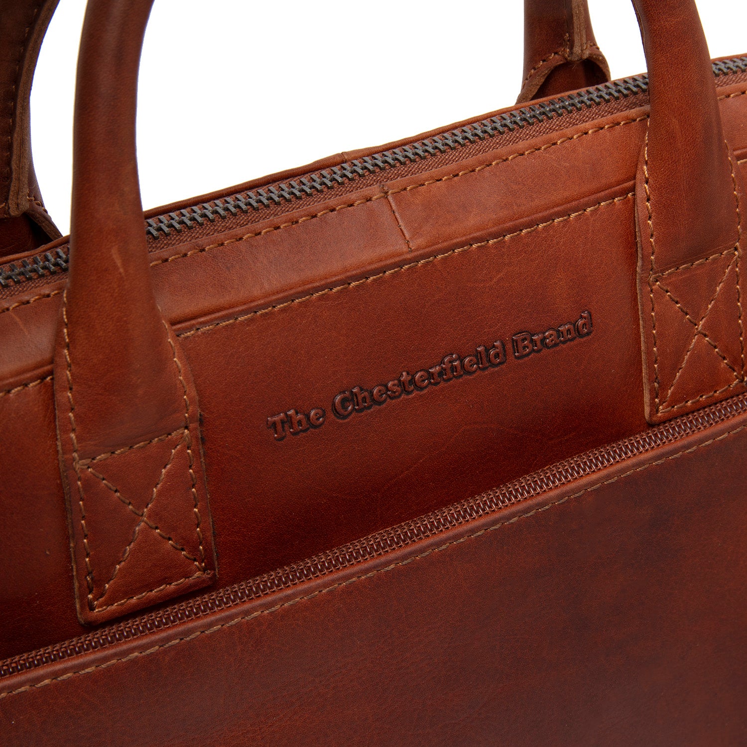 The Chesterfield Brand Tilbury Datorväska, Cognac