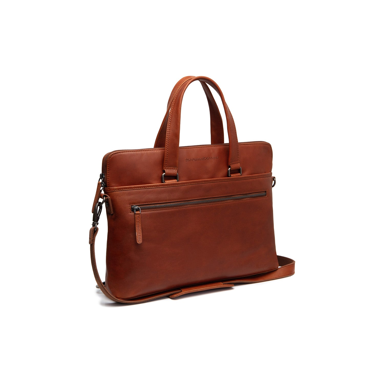 The Chesterfield Brand Elvas Laptop Bag 16", Cognac