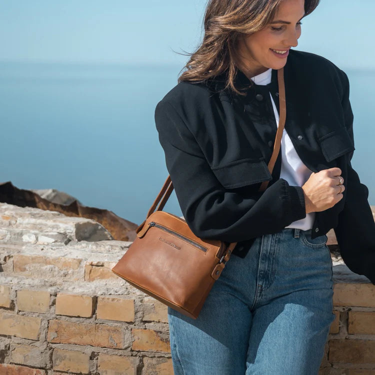 The Chesterfield Brand Nebraska Axelremsväska, Cognac