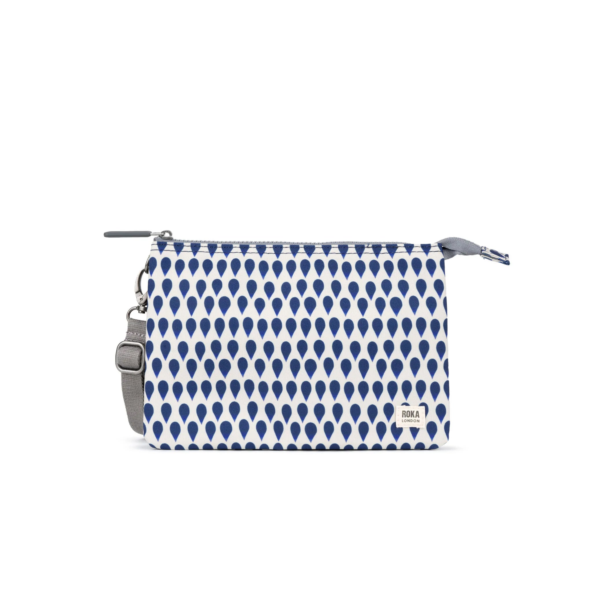 ROKA London Carnaby Crossbody Shoulder Bag, Denim Rain