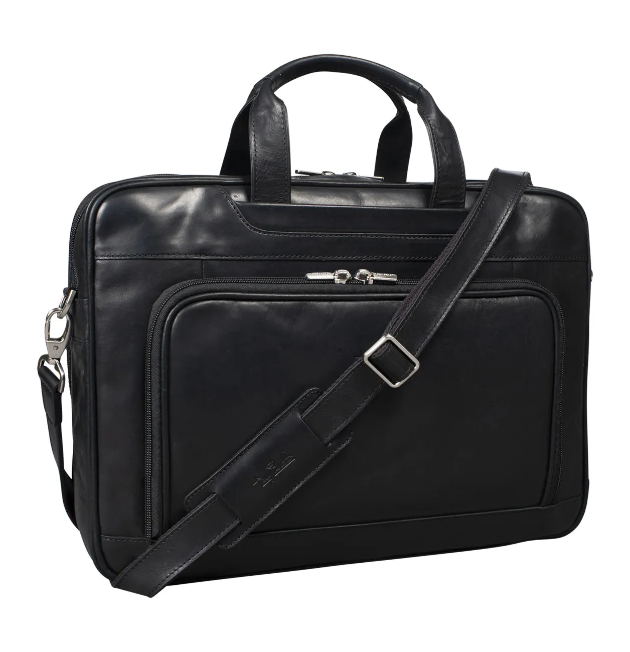 Tony Perotti 2 Compartment Laptop Briefcase 42 cm, Black