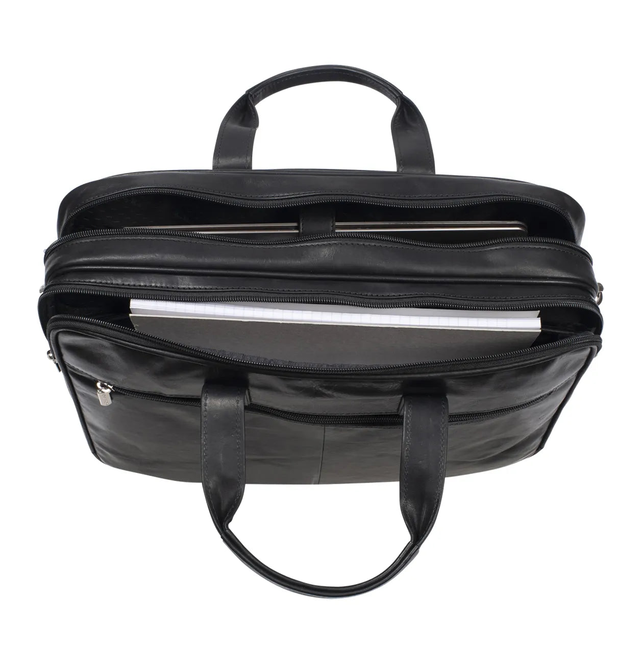 Tony Perotti 2 Compartment Laptop Briefcase 42 cm, Black