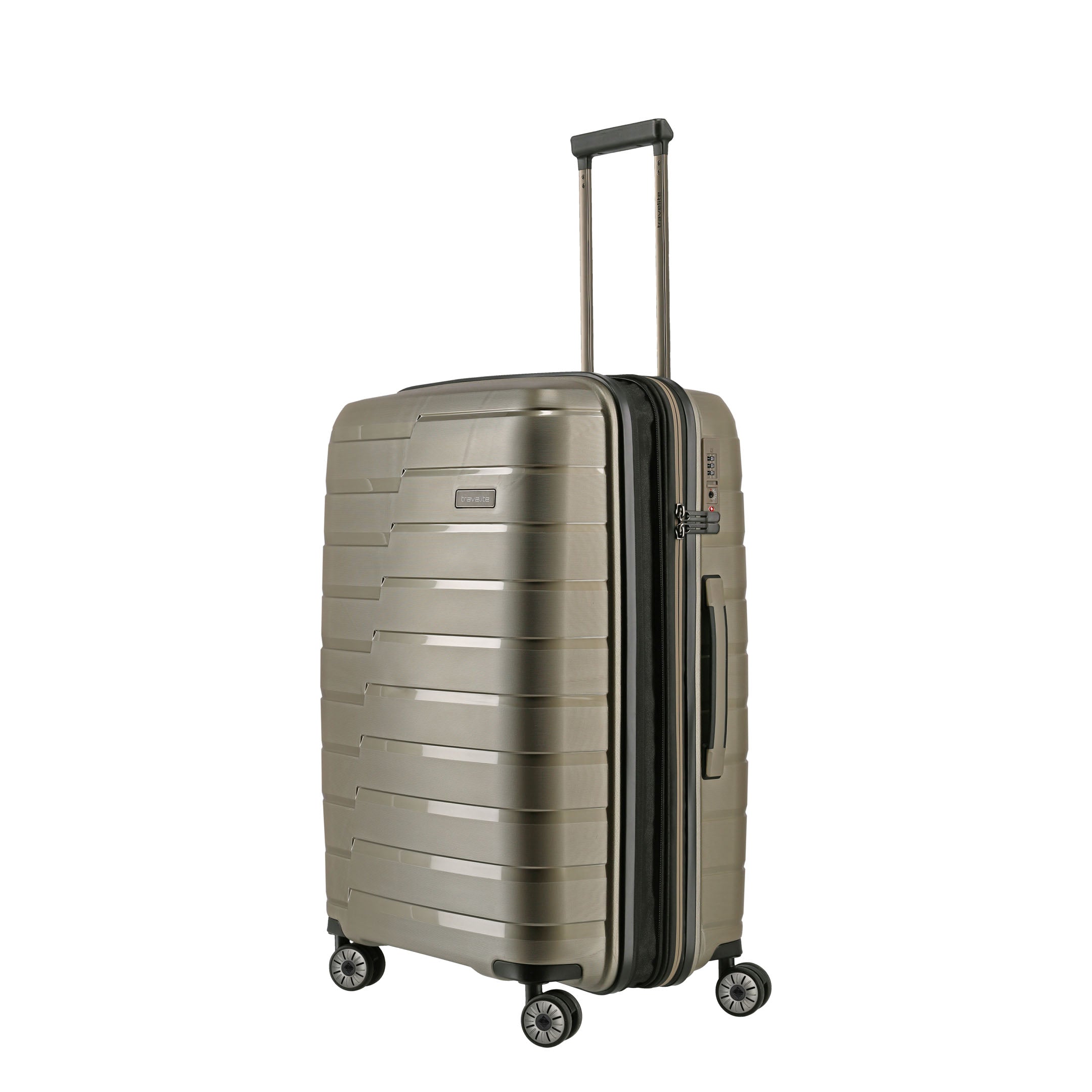 Travelite Air Base Trolley M Expanderbar Resväska 67 cm, Champagne