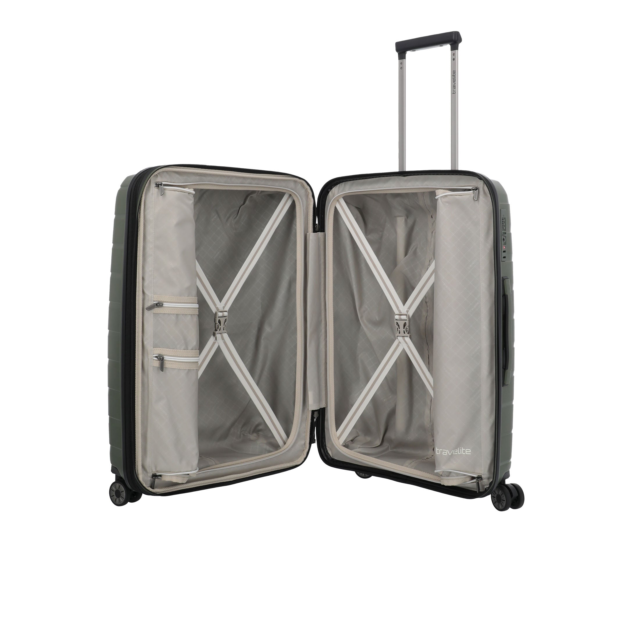 Travelite Air Base Trolley M Expanderbar Resväska 67 cm, Olive