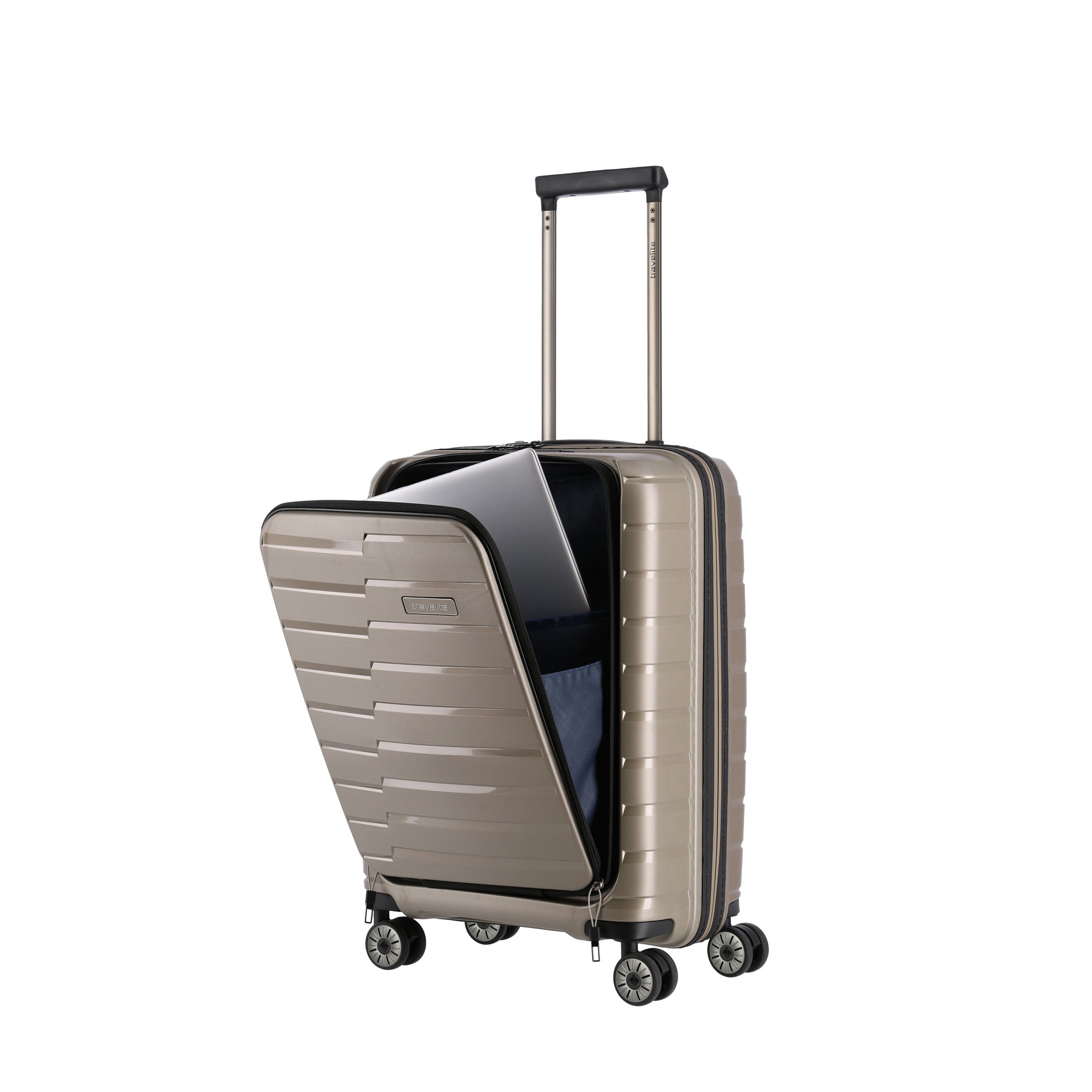 Travelite Air Base Trolley S+ Resväska 55 cm, Champagne