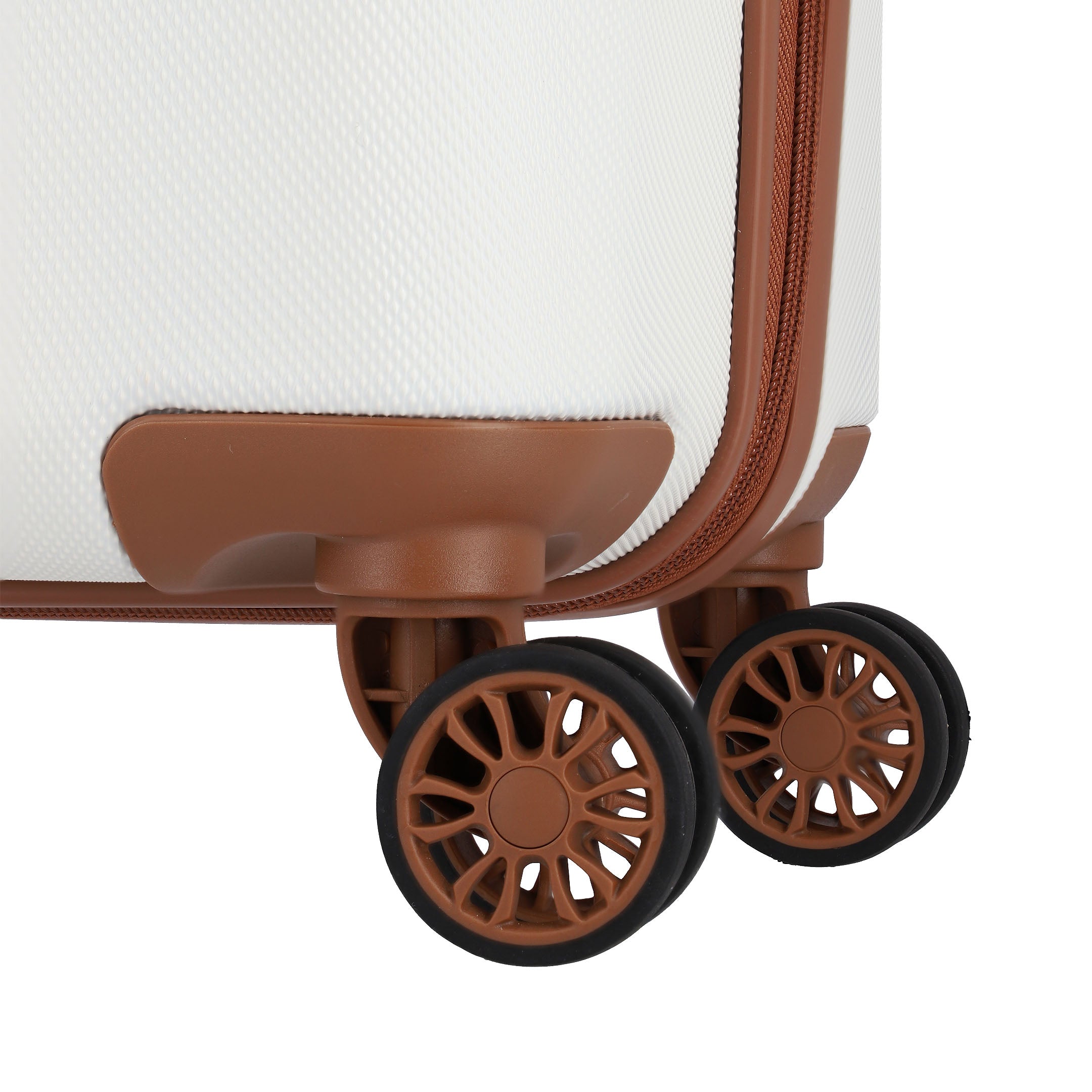 Travelite Bali Trolley Set 55 cm + 67 cm + 77 cm, White/Cognac
