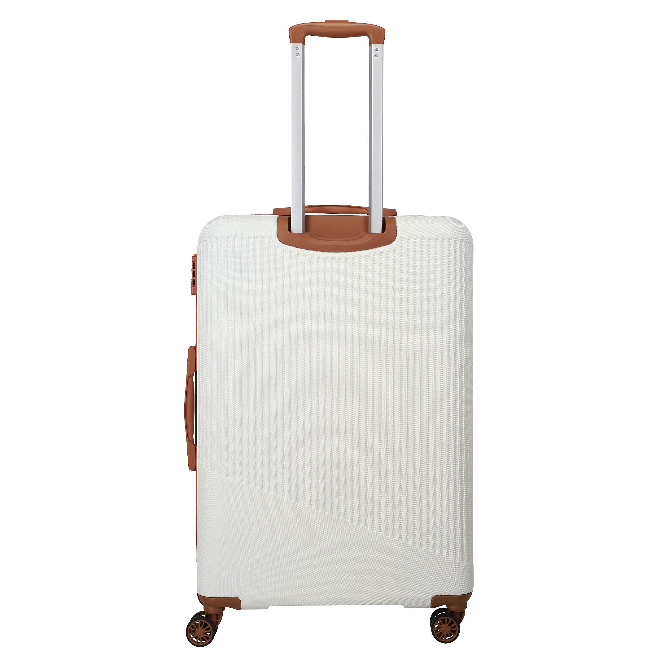 Travelite Bali Trolley Set 55 cm + 67 cm + 77 cm, White/Cognac