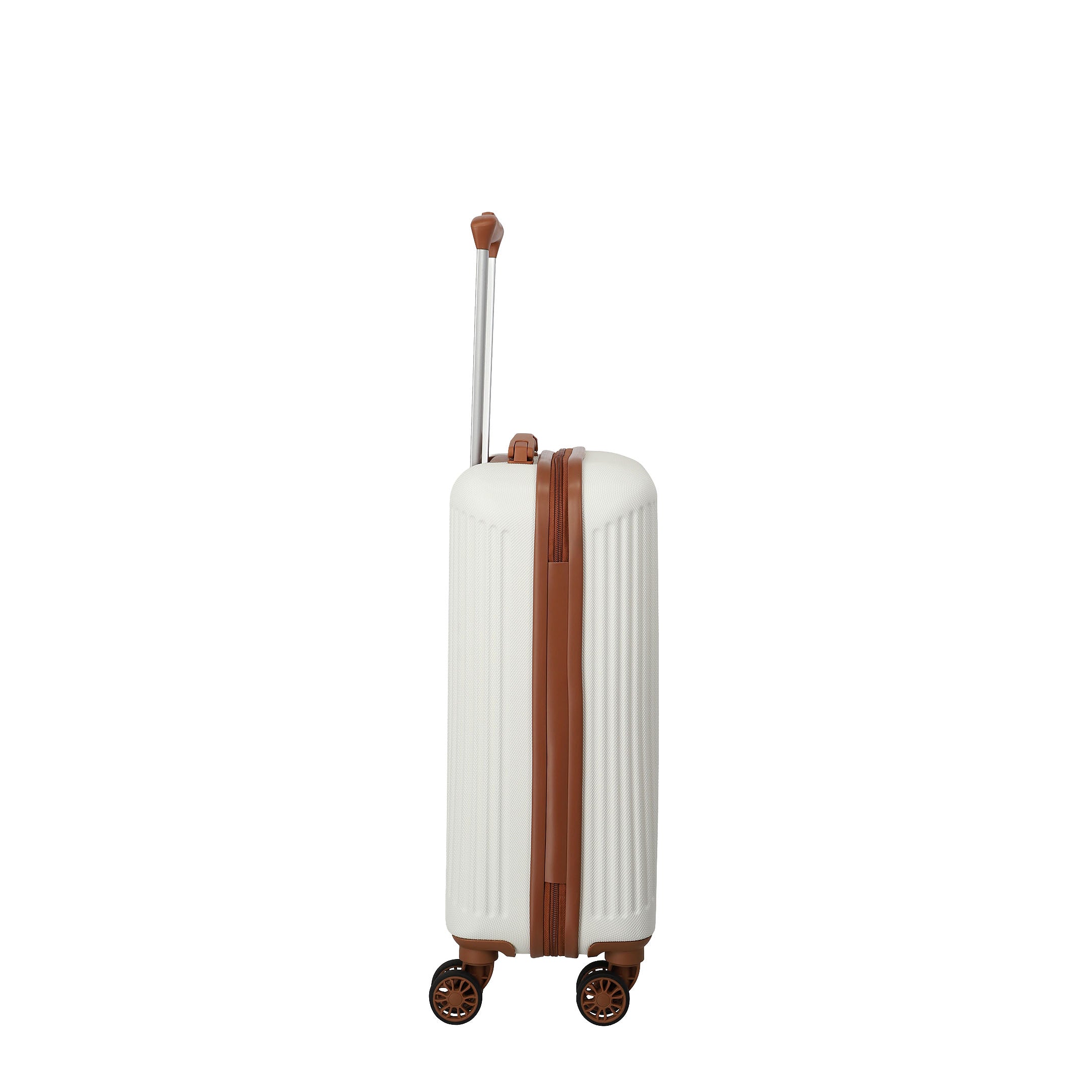 Travelite Bali Trolley Set 55 cm + 67 cm + 77 cm, White/Cognac