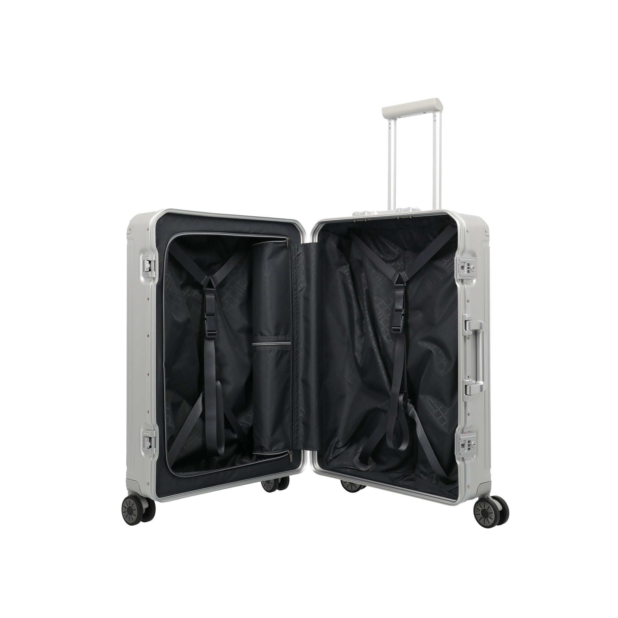 Travelite Next Trolley M Resväska 67 cm, Silver