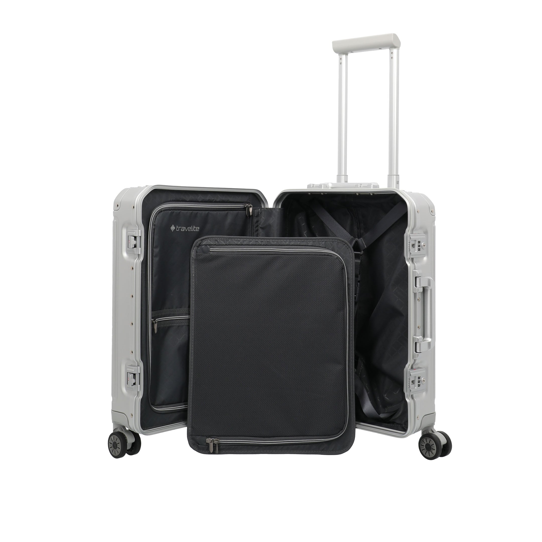 Travelite Next Trolley S Resväska 55 cm, Silver