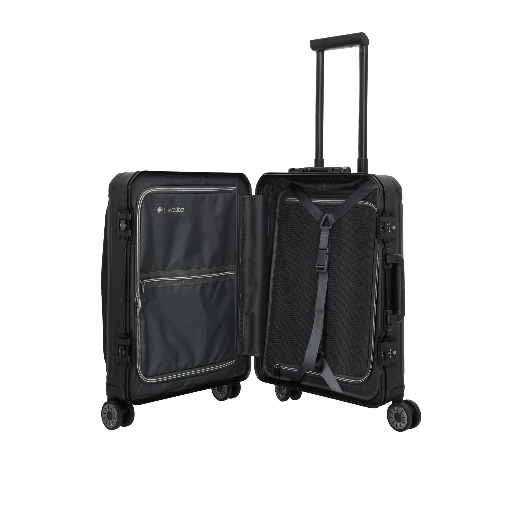 Travelite Next Trolley S+ Resväska 55 cm, Black
