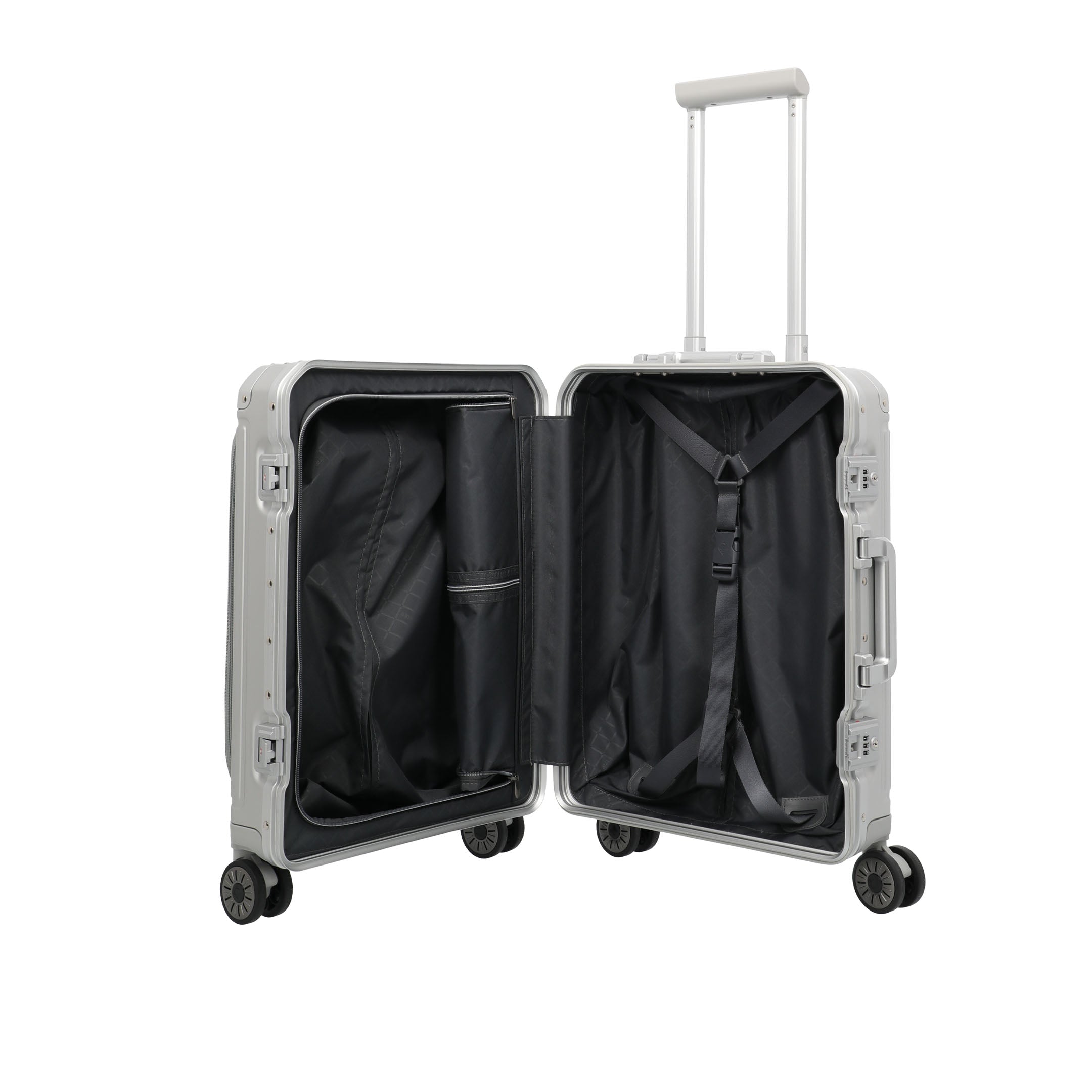 Travelite Next Trolley S+ Resväska 55 cm, Silver