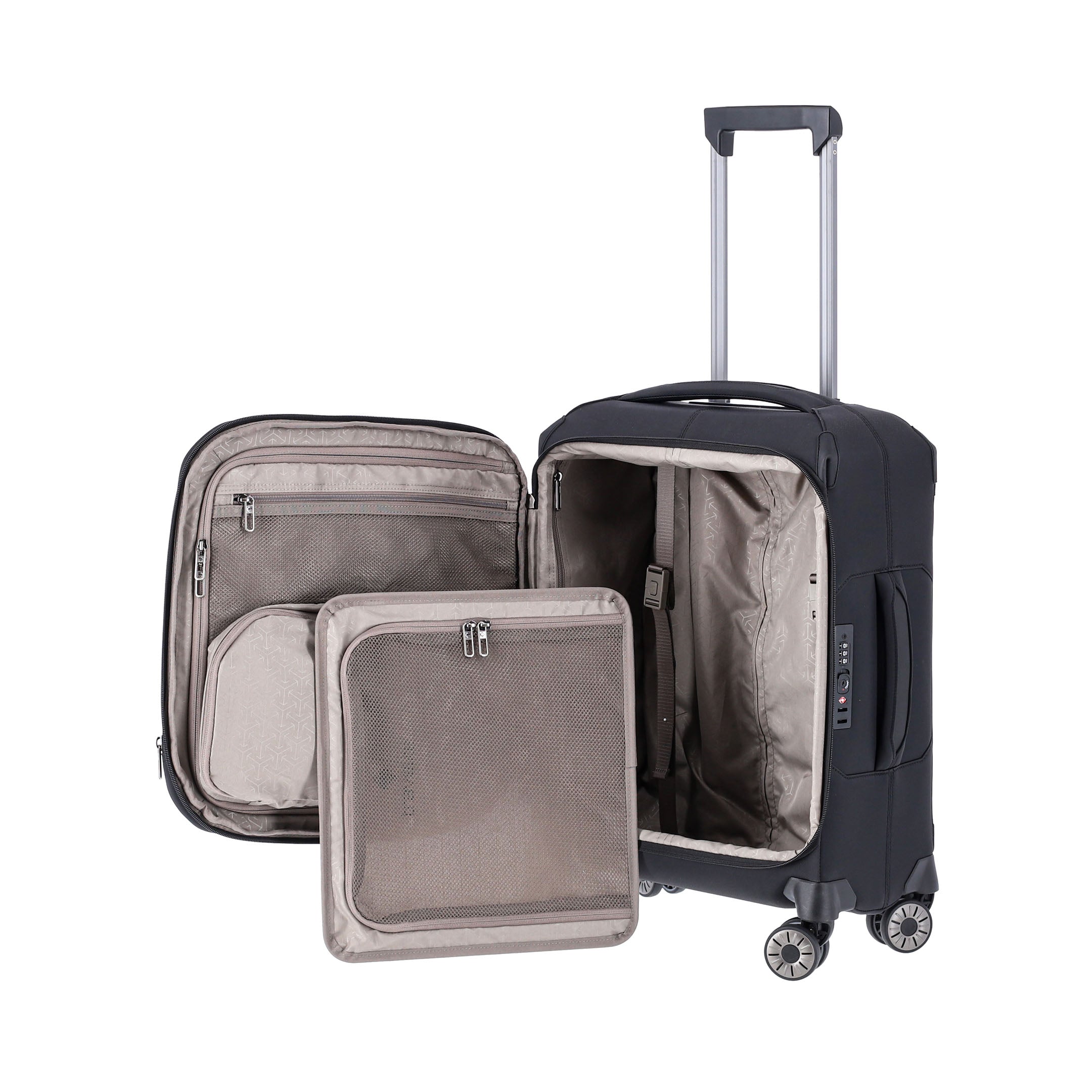 Travelite Priima Trolley S Expanderbar Resväska 55 cm, Black