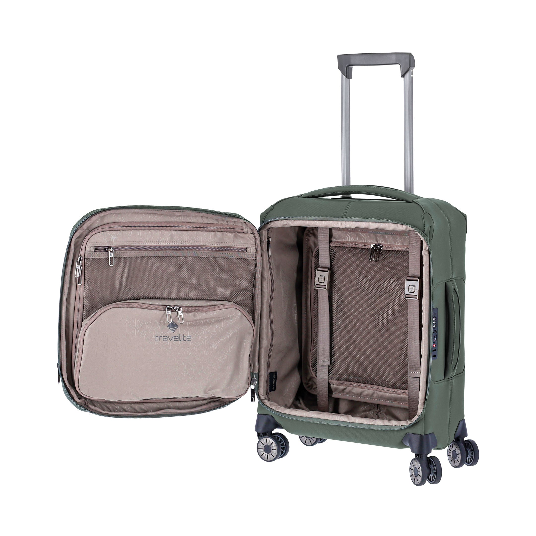 Travelite Priima Trolley S Expanderbar Resväska 55 cm, Olive
