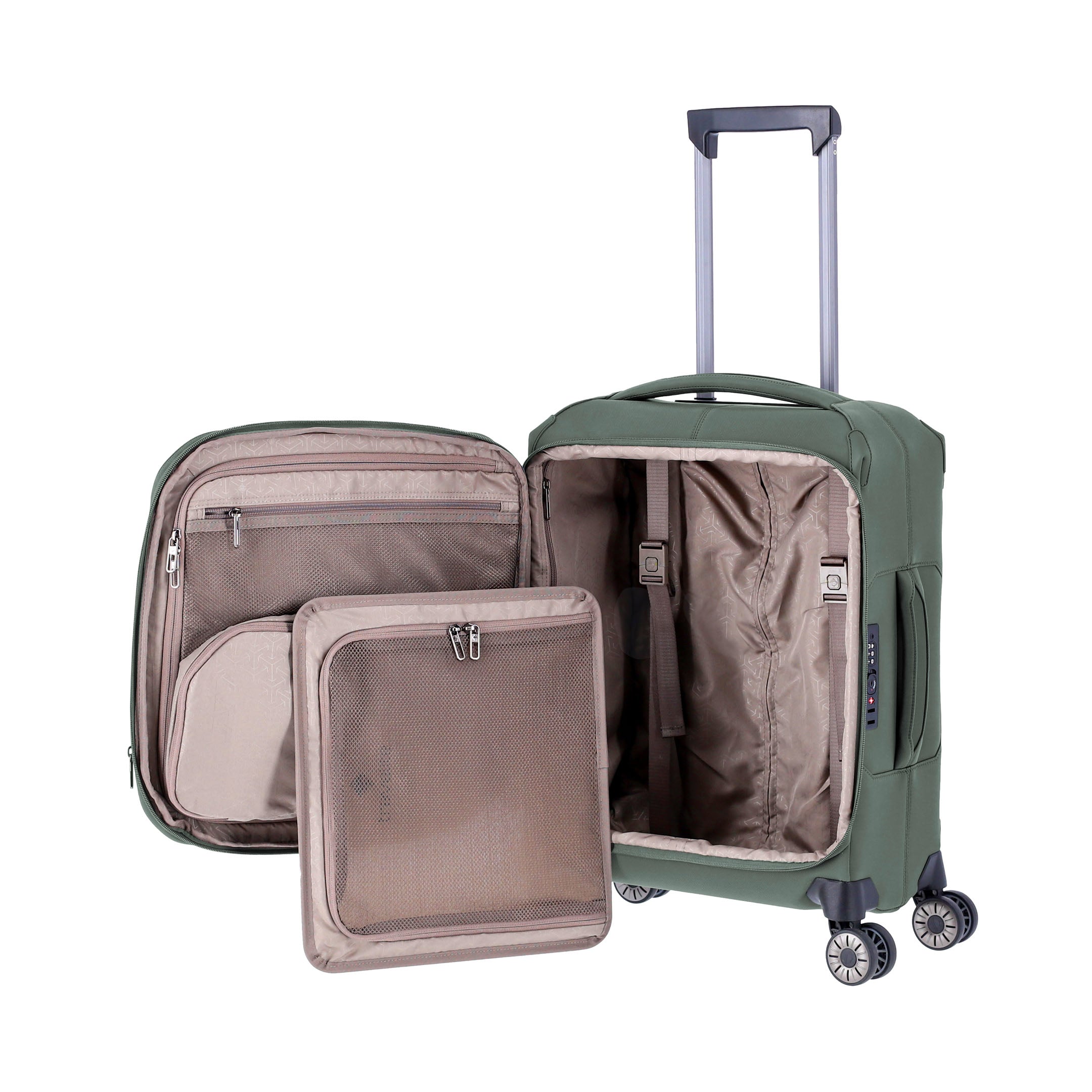 Travelite Priima Trolley S Expanderbar Resväska 55 cm, Olive