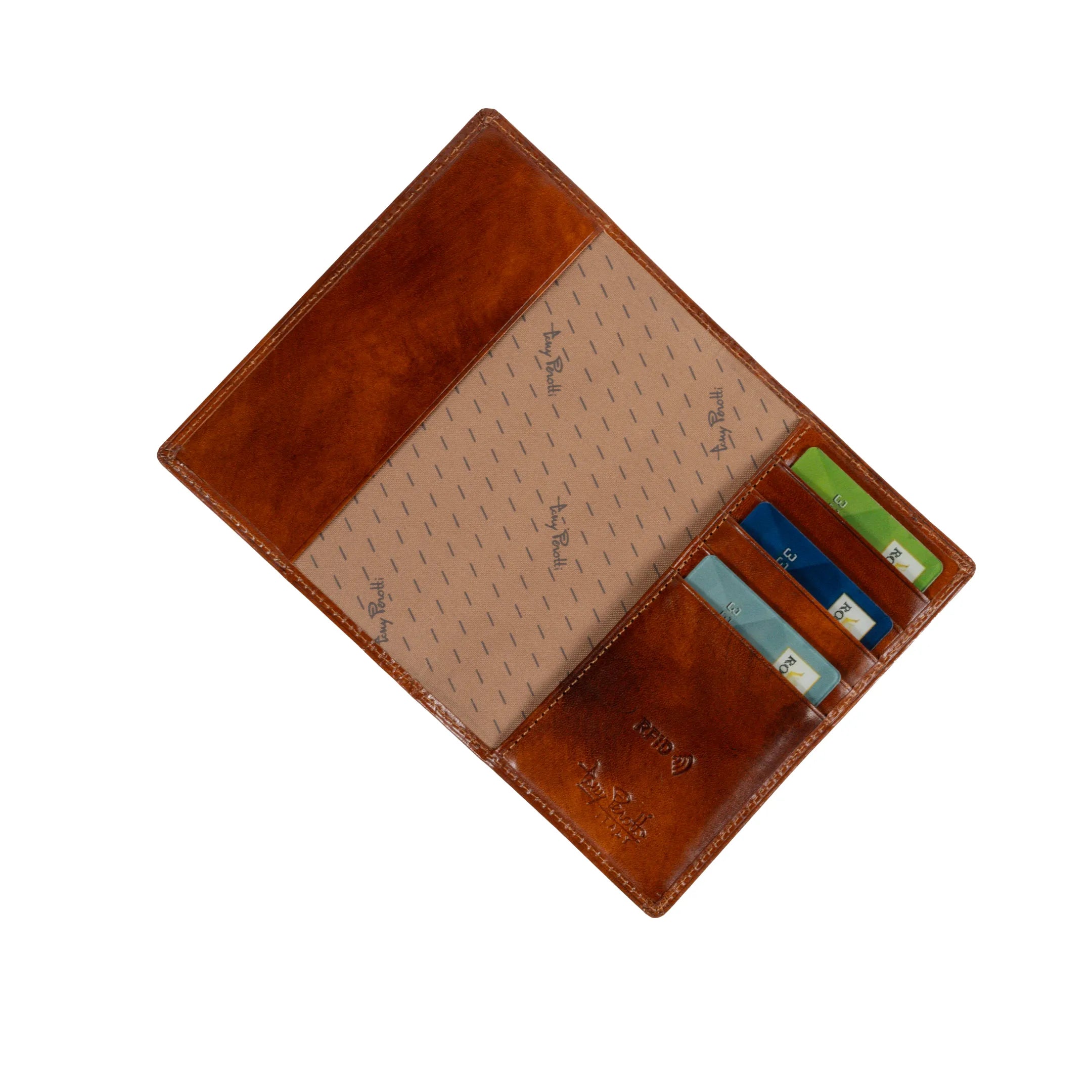 Tony Perotti Passport Holder Van Gogh, Cognac