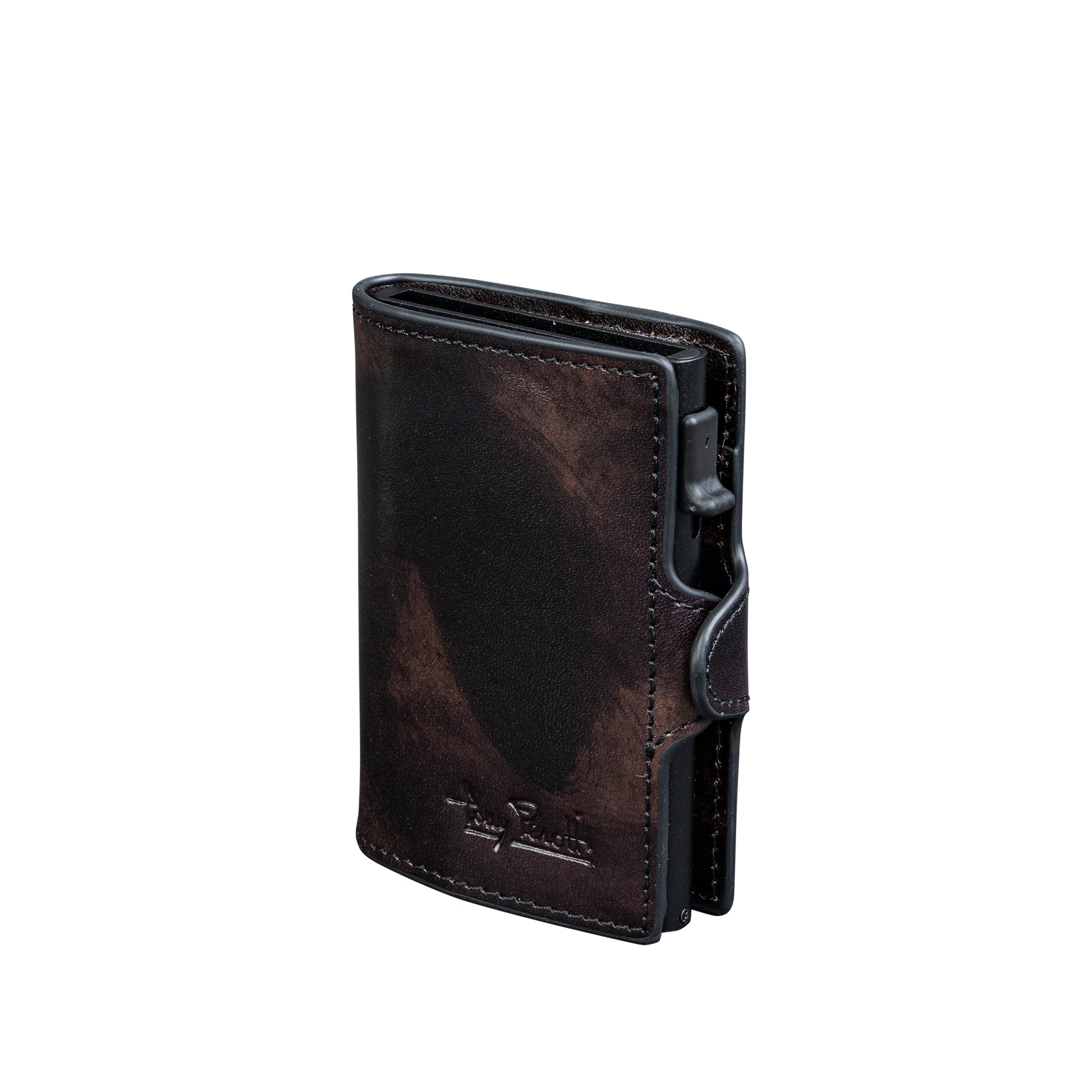 Tony Perotti Furbo Van Gogh Cardholder with Banknote Pocket, Black