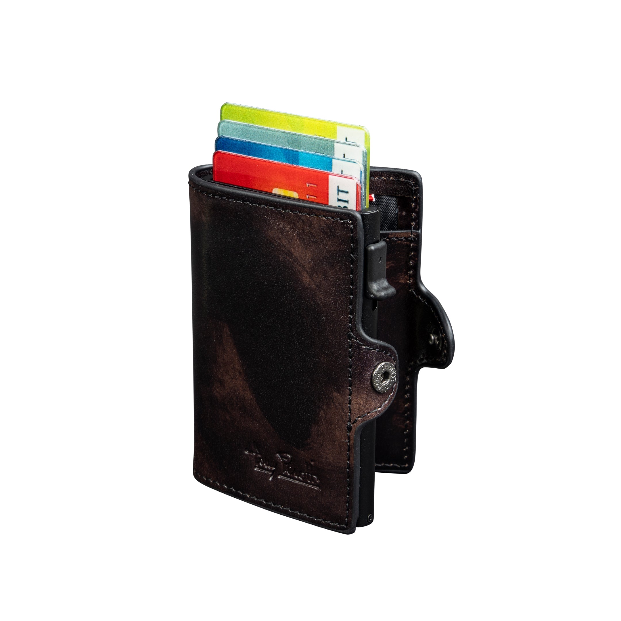 Tony Perotti Furbo Van Gogh Cardholder with Banknote Pocket, Black