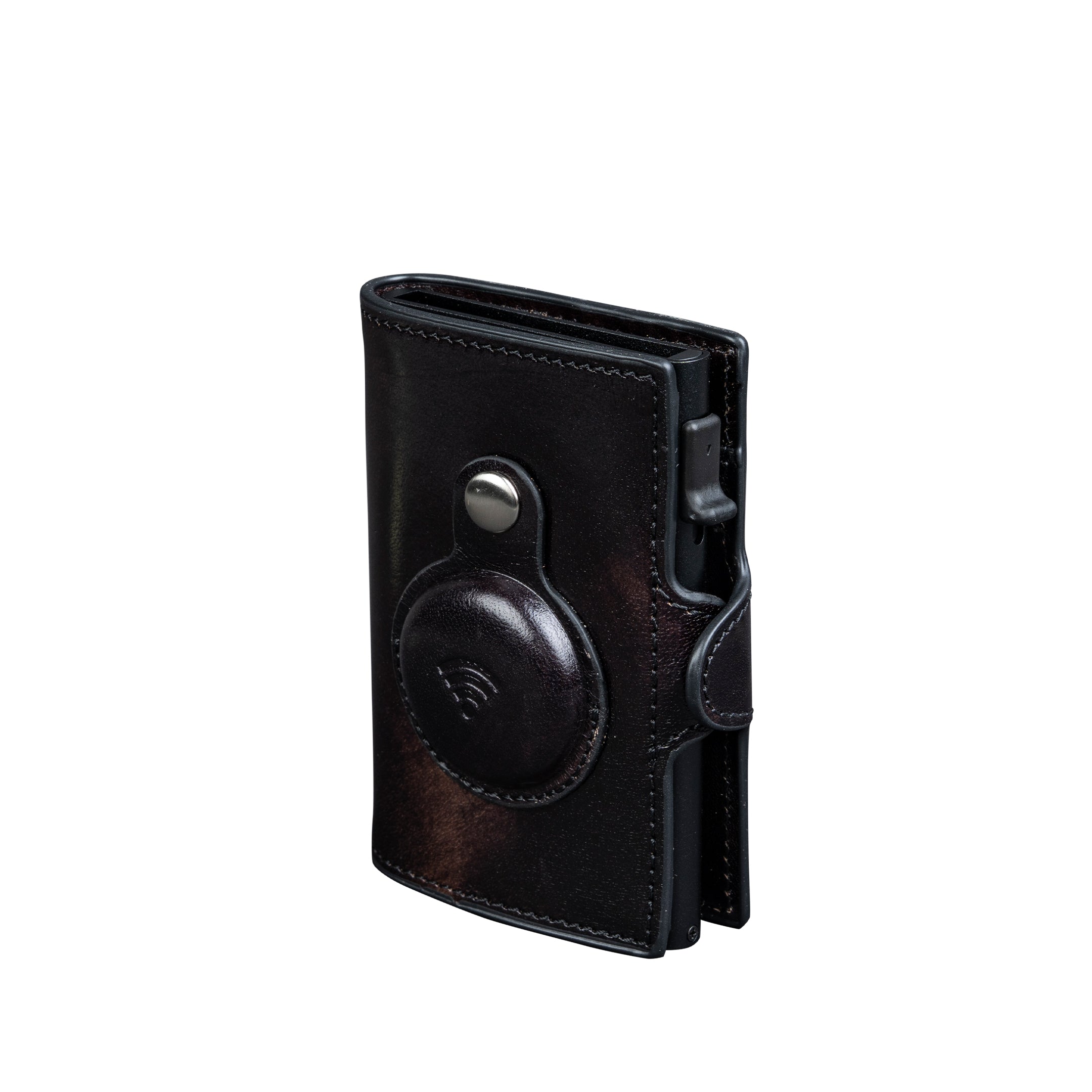 Tony Perotti Furbo Cardholder Van Gogh for AirTag with Banknote Pocket, Black