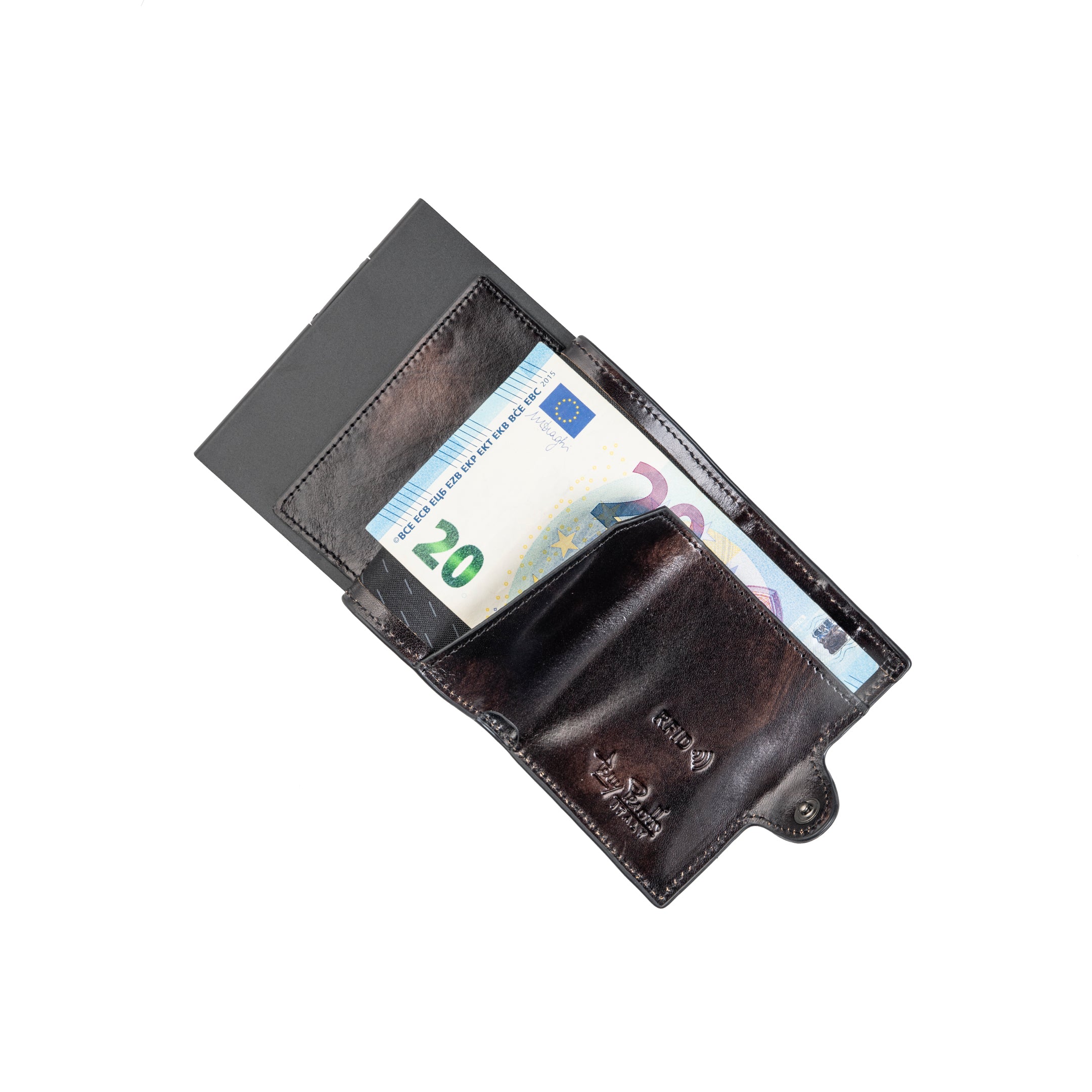 Tony Perotti Furbo Cardholder Van Gogh for AirTag with Banknote Pocket, Black