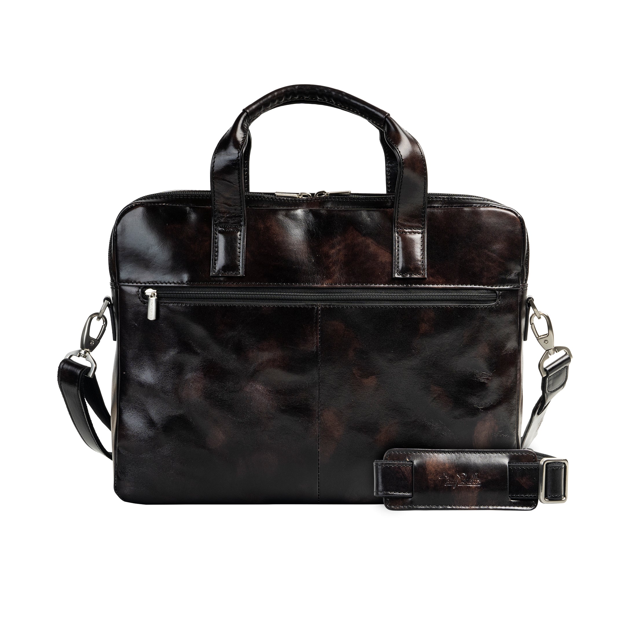 Tony Perotti 2 compartment Laptop Briefcase Van Gogh, Black