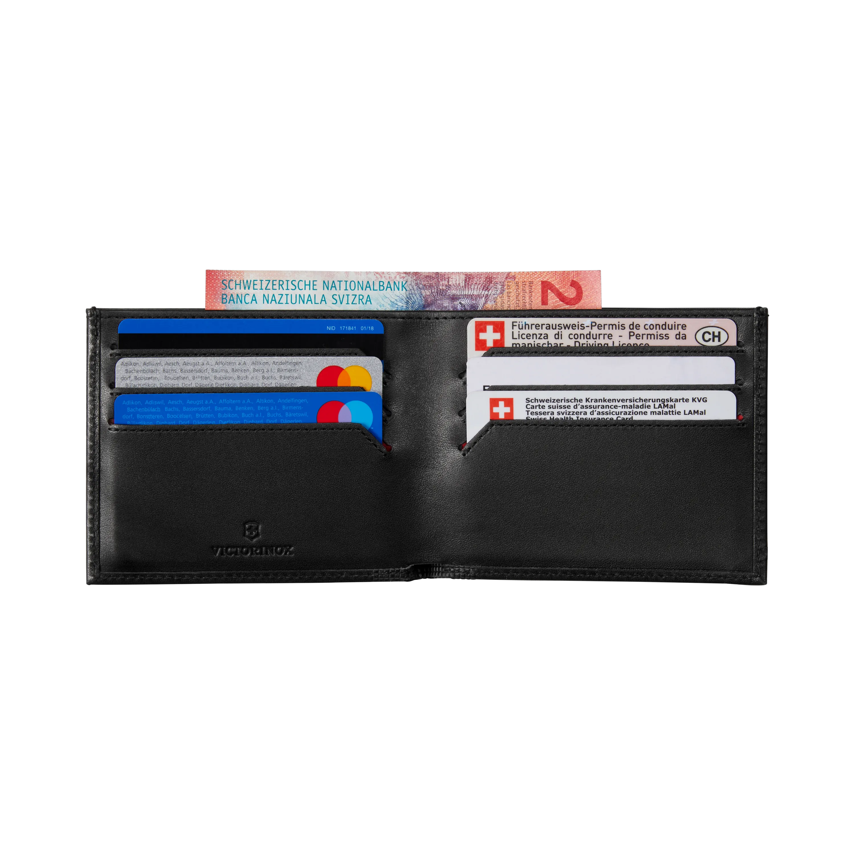 Victorinox Altius Alox, Slim Bi-Fold Wallet, Black