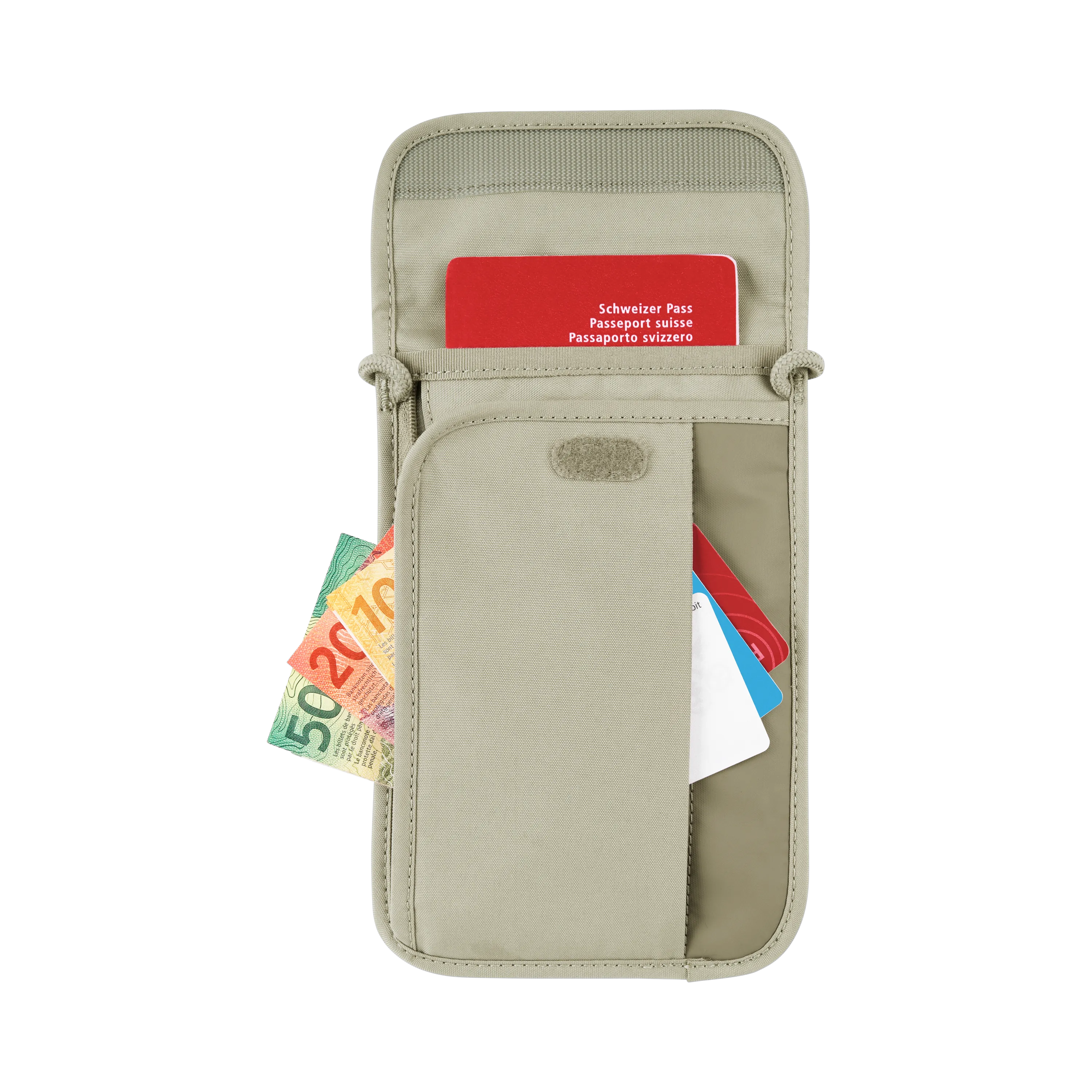 Victorinox Travel Essentials, Security Neck Pouch, Sand Beige