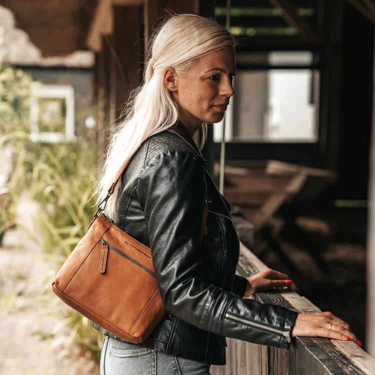 The Chesterfield Brand Faro Axelremsväska, Cognac